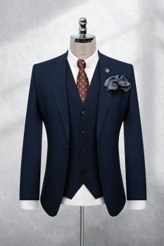 Bộ Suit Xanh Đen Cao Cấp Modern Fit TGS347